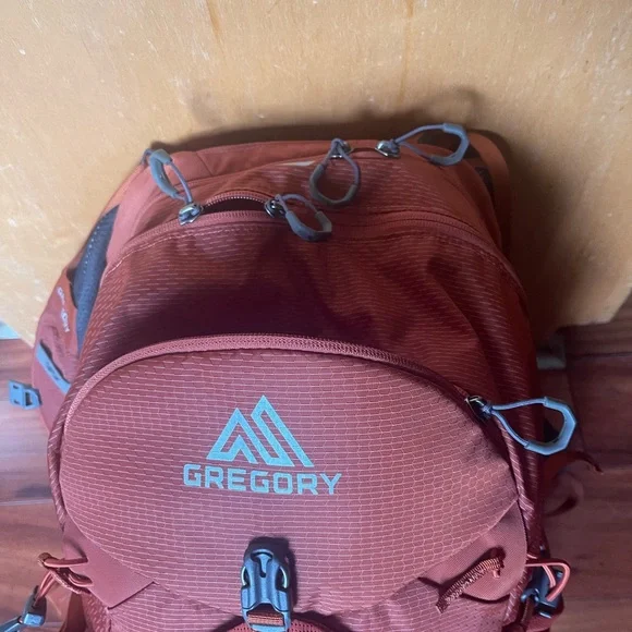 Gregory Orange Hiking Backpack with Compression Straps - Picture 8 of 13